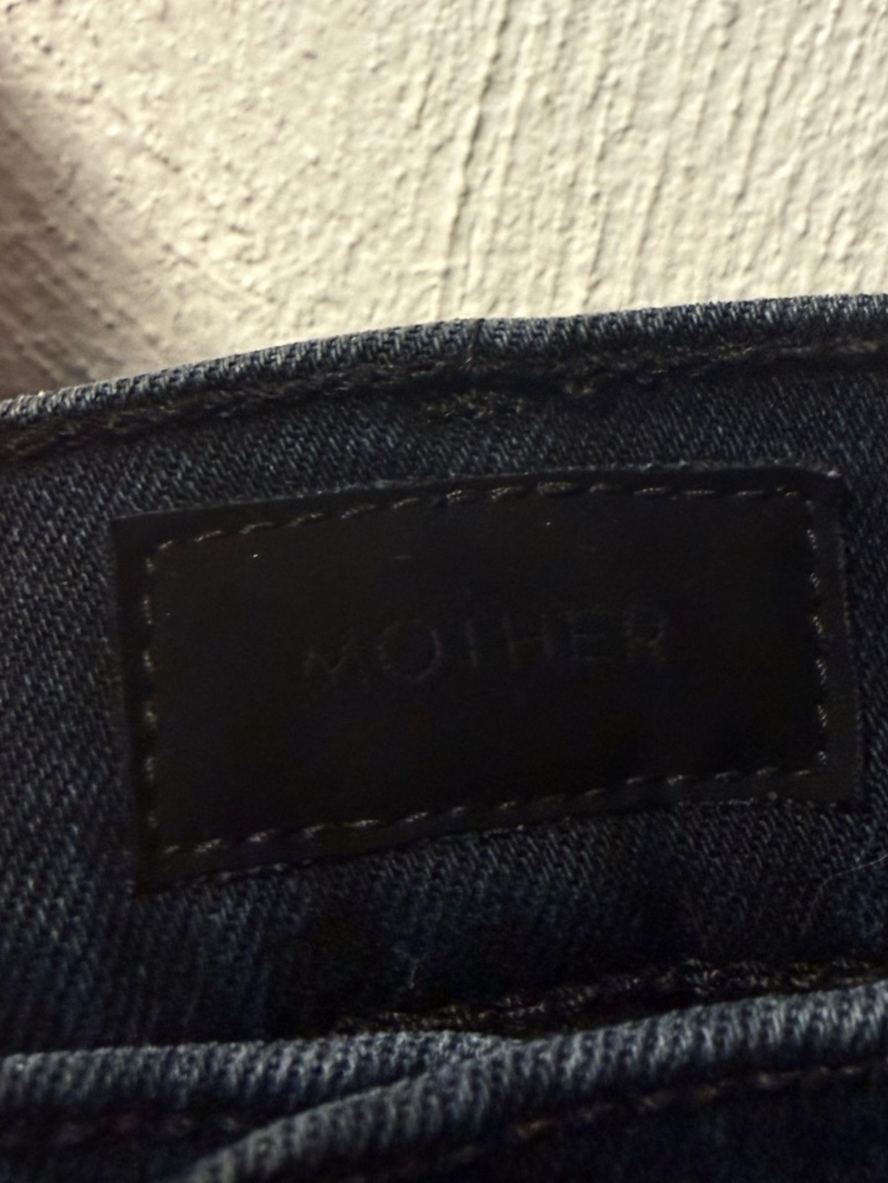 Mother The Hustler Ankle Fray Denim Raw Hem Cropped Sz 27 Straight Leg Dark Wash - Picture 4 of 6